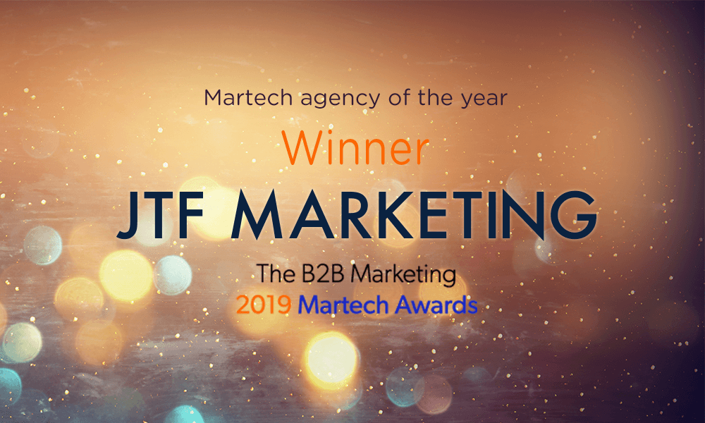 JTF Agency - Martech Agency of the Year B2B Marketing