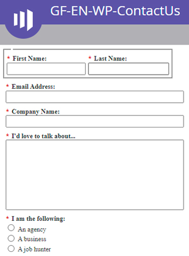 A screenshot of a Marketo form builder